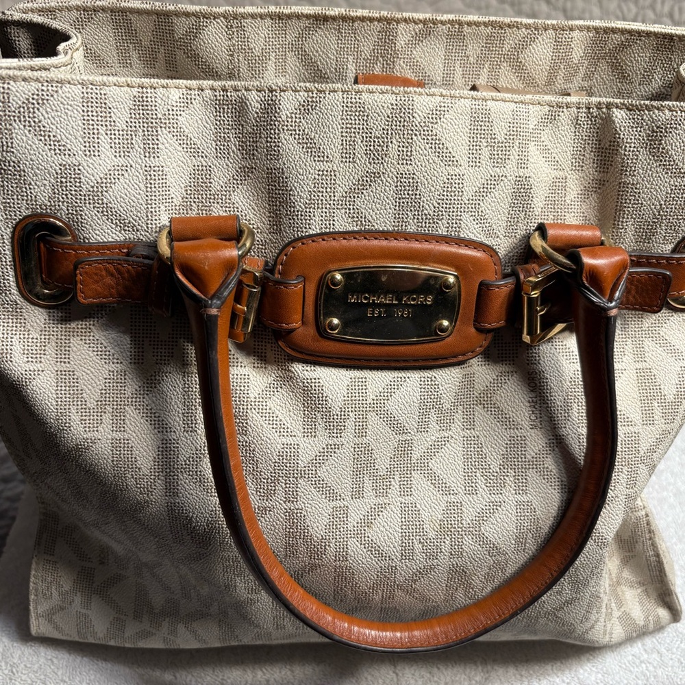 Michael Kors Tan and Brown Women's Bag